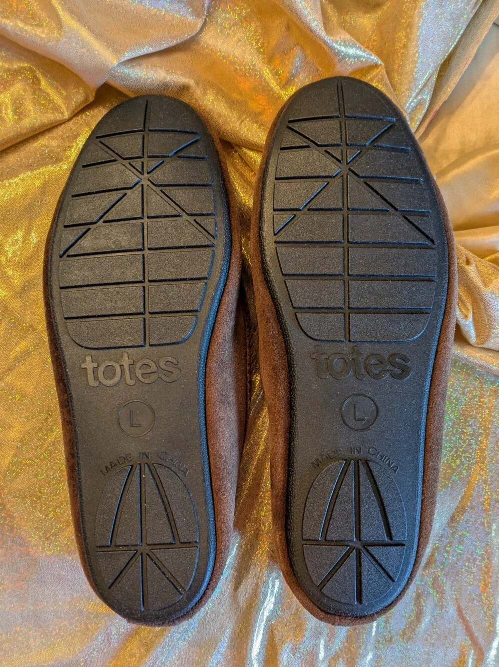 Mens Totes® Suede Slip-On Loafers Dark Brown NWT